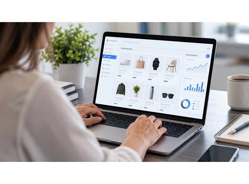 Revisión de un feed para campañas de Shopping en Google Ads con productos, precios y disponibilidad.